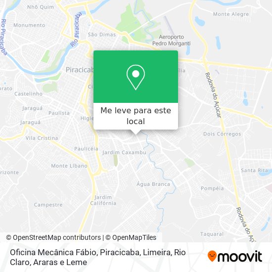 Oficina Mecânica Fábio mapa
