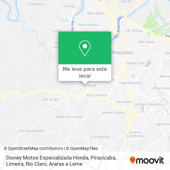 Disney Motos Especializada Honda mapa