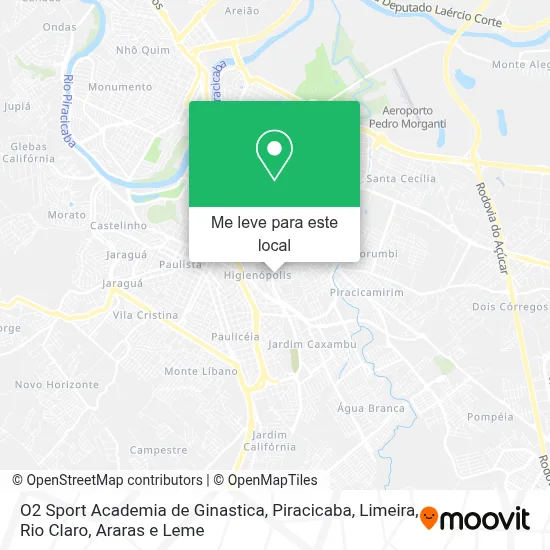 O2 Sport Academia de Ginastica mapa
