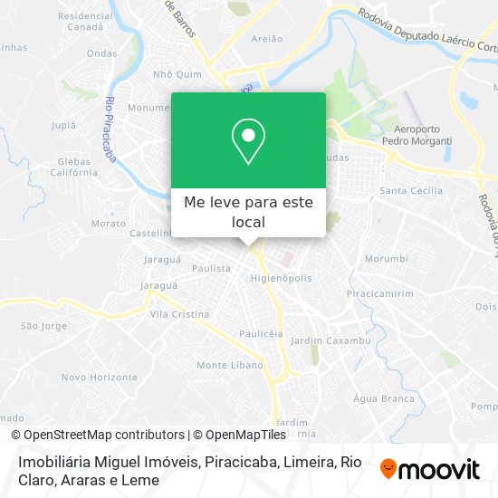 Imobiliária Miguel Imóveis mapa