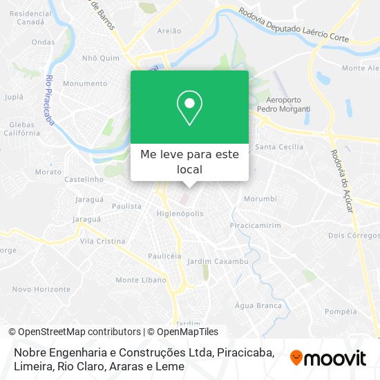 Nobre Engenharia e Construções Ltda mapa