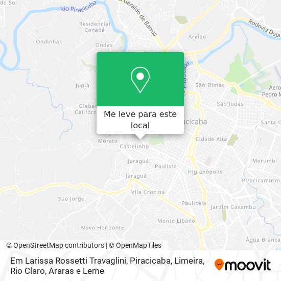 Em Larissa Rossetti Travaglini mapa