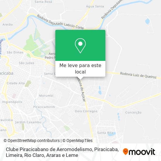 Clube Piracicabano de Aeromodelismo mapa