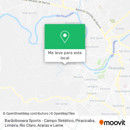 Barãobonera Sports - Campo Sintético mapa
