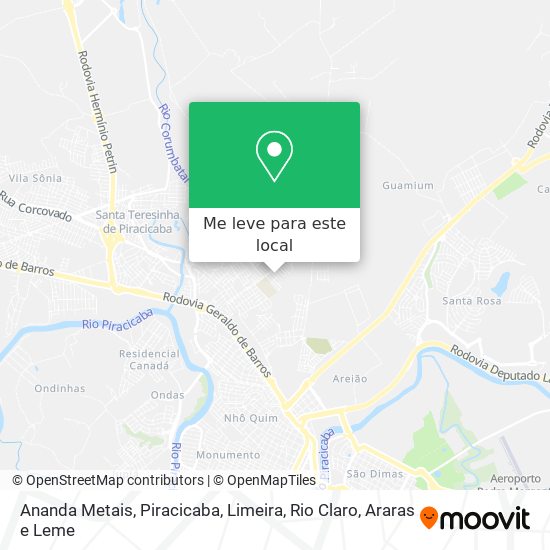 Como chegar até Ananda Metais em Piracicaba de Ônibus?