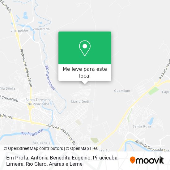 Em Profa. Antônia Benedita Eugênio mapa