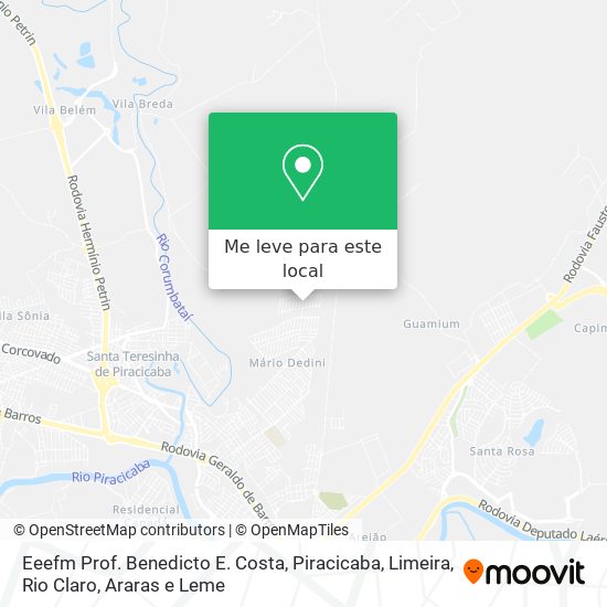 Eeefm Prof. Benedicto E. Costa mapa