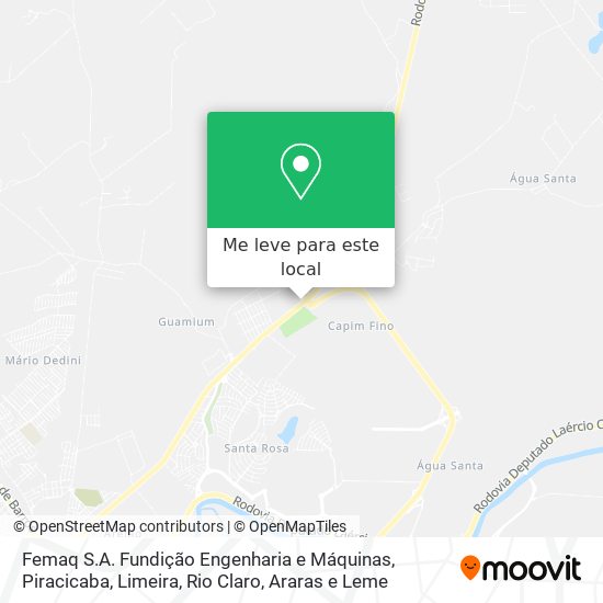 Femaq S.A. Fundição Engenharia e Máquinas mapa