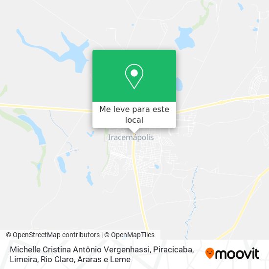 Michelle Cristina Antônio Vergenhassi mapa