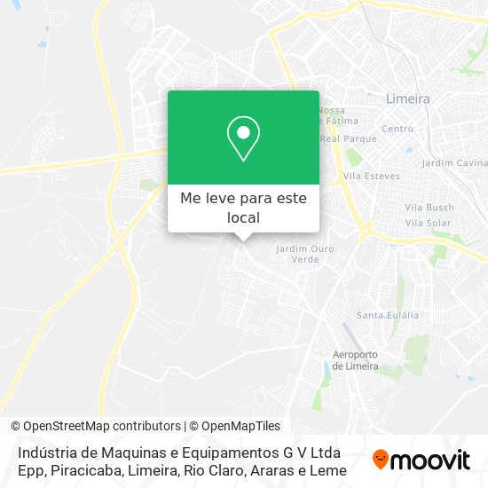 Indústria de Maquinas e Equipamentos G V Ltda Epp mapa