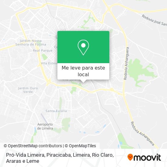 Pró-Vida Limeira mapa