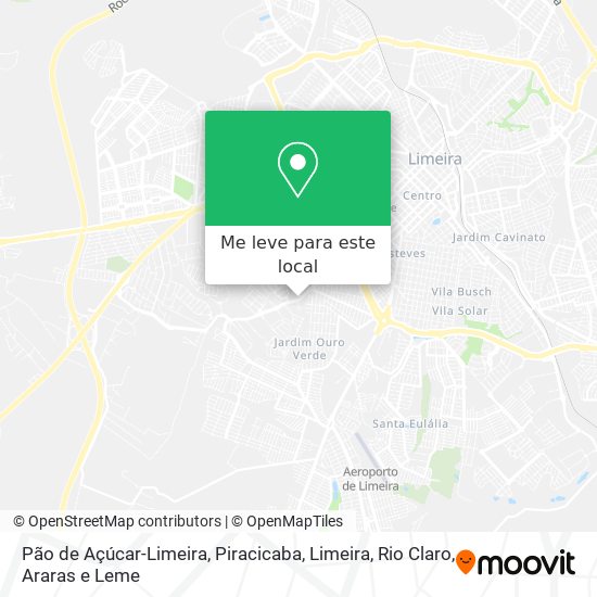 Pão de Açúcar-Limeira mapa