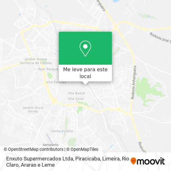 Enxuto Supermercados Ltda mapa