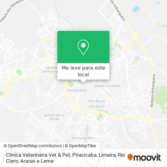 Clínica Veterinária Vet & Pet mapa