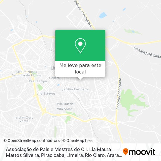 Associação de Pais e Mestres do C.I. Lia Maura Mattos Silveira mapa