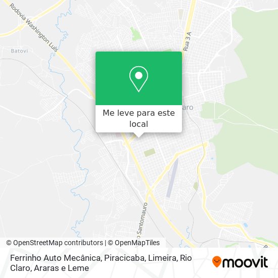 Ferrinho Auto Mecânica mapa