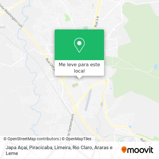 Japa Açaí mapa
