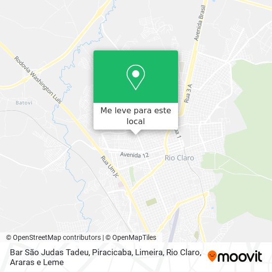 Bar São Judas Tadeu mapa