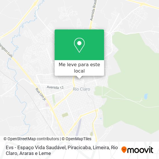 Evs - Espaço Vida Saudável mapa