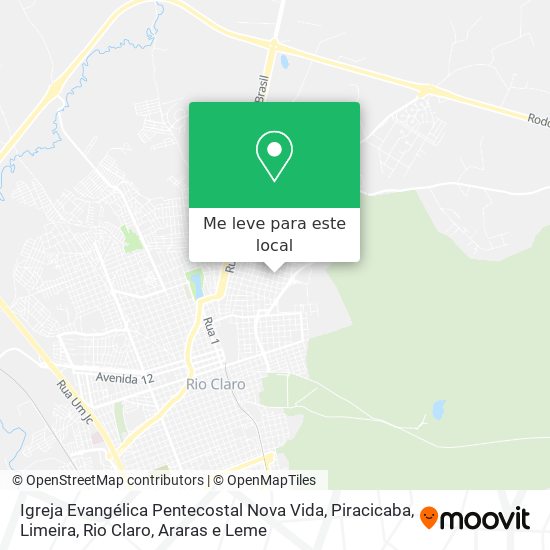 Igreja Evangélica Pentecostal Nova Vida mapa