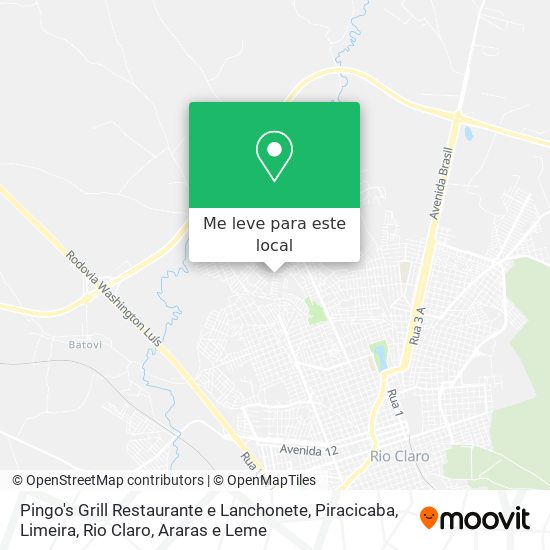 Pingo's Grill Restaurante e Lanchonete mapa