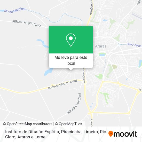 Instituto de Difusão Espírita mapa