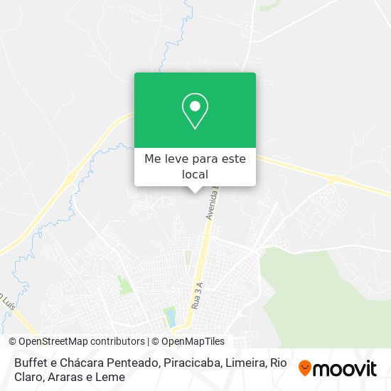 Buffet e Chácara Penteado mapa