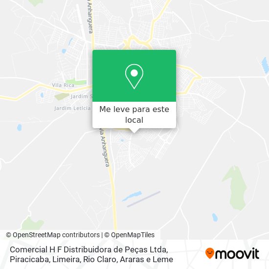 Comercial H F Distribuidora de Peças Ltda mapa