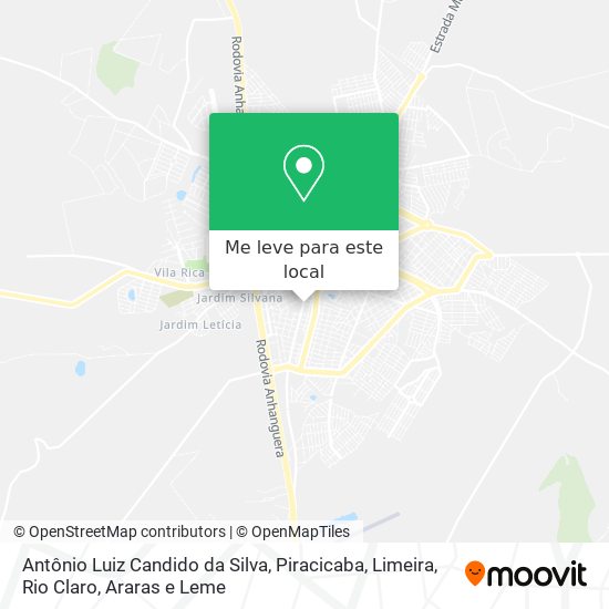 Antônio Luiz Candido da Silva mapa