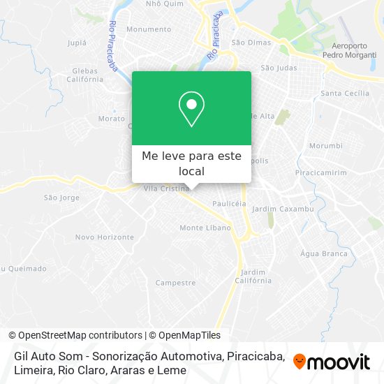 Gil Auto Som - Sonorização Automotiva mapa