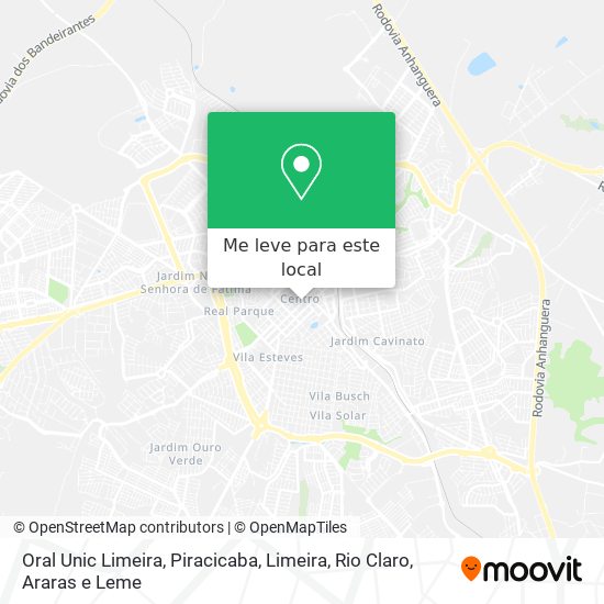 Oral Unic Limeira mapa