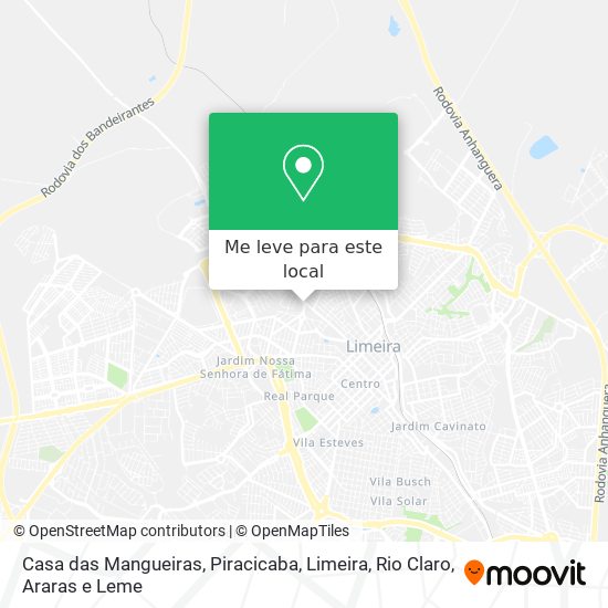 Casa das Mangueiras mapa