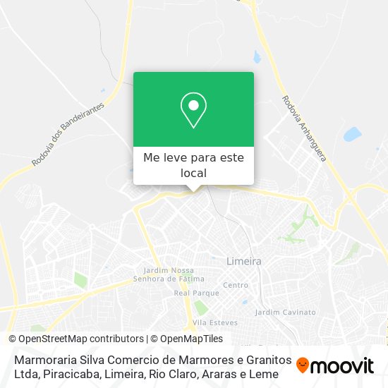 Marmoraria Silva Comercio de Marmores e Granitos Ltda mapa