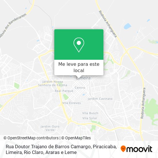 Rua Doutor Trajano de Barros Camargo mapa