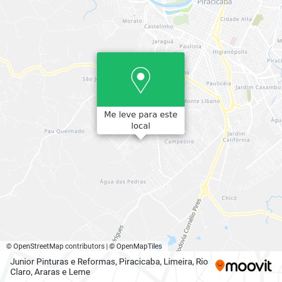 Junior Pinturas e Reformas mapa