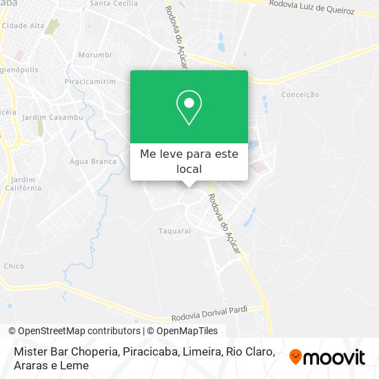 Mister Bar Choperia mapa