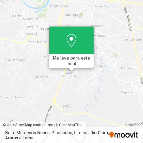 Bar e Mercearia Nunes mapa