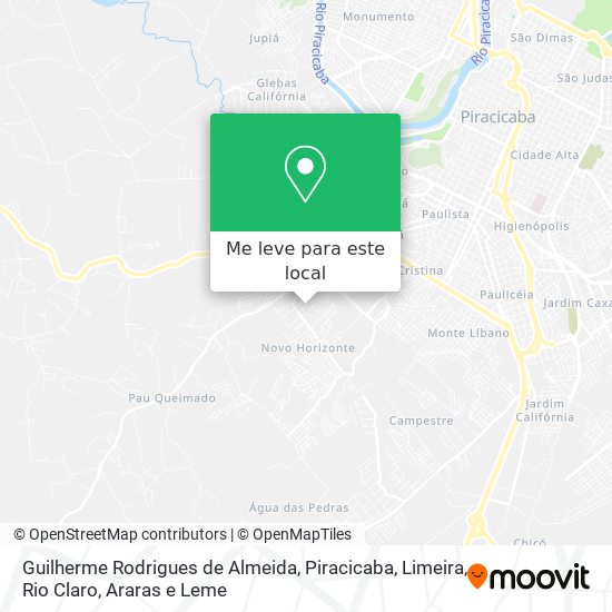Guilherme Rodrigues de Almeida mapa