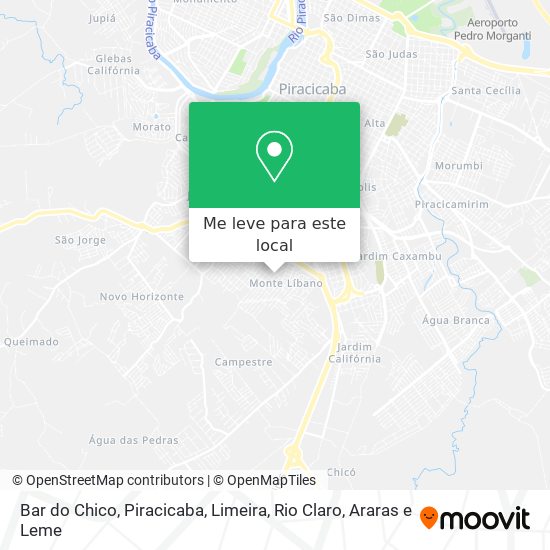 Bar do Chico mapa