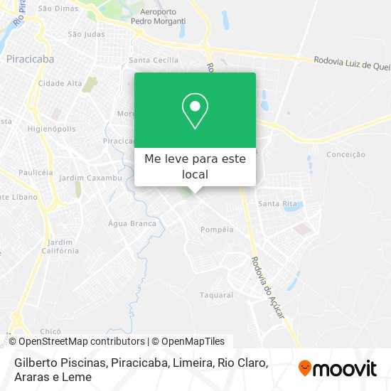 Gilberto Piscinas mapa
