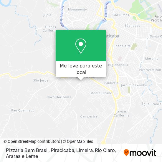 Pizzaria Bem Brasil mapa