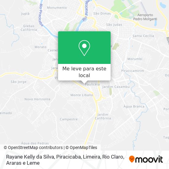 Rayane Kelly da Silva mapa