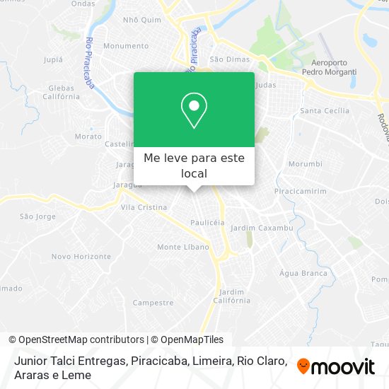Junior Talci Entregas mapa