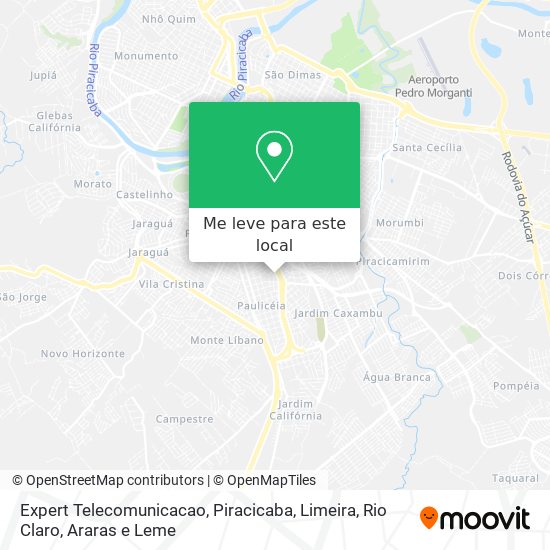 Expert Telecomunicacao mapa