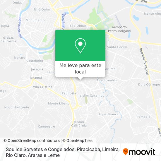 Sou Ice Sorvetes e Congelados mapa