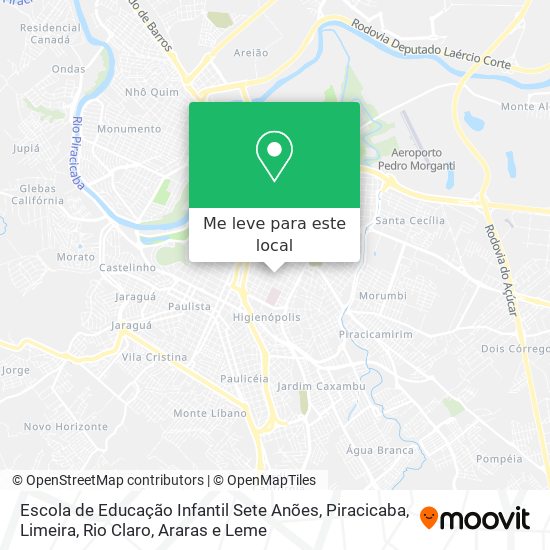 Escola de Educação Infantil Sete Anões mapa