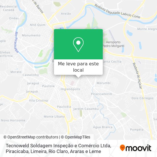 Tecnoweld Soldagem Inspeção e Comércio Ltda mapa