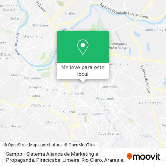 Sampp - Sistema Alianca de Marketing e Propaganda mapa