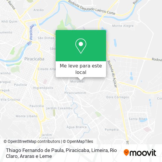 Thiago Fernando de Paula mapa