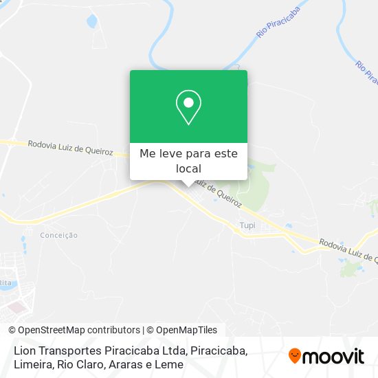 Lion Transportes Piracicaba Ltda mapa